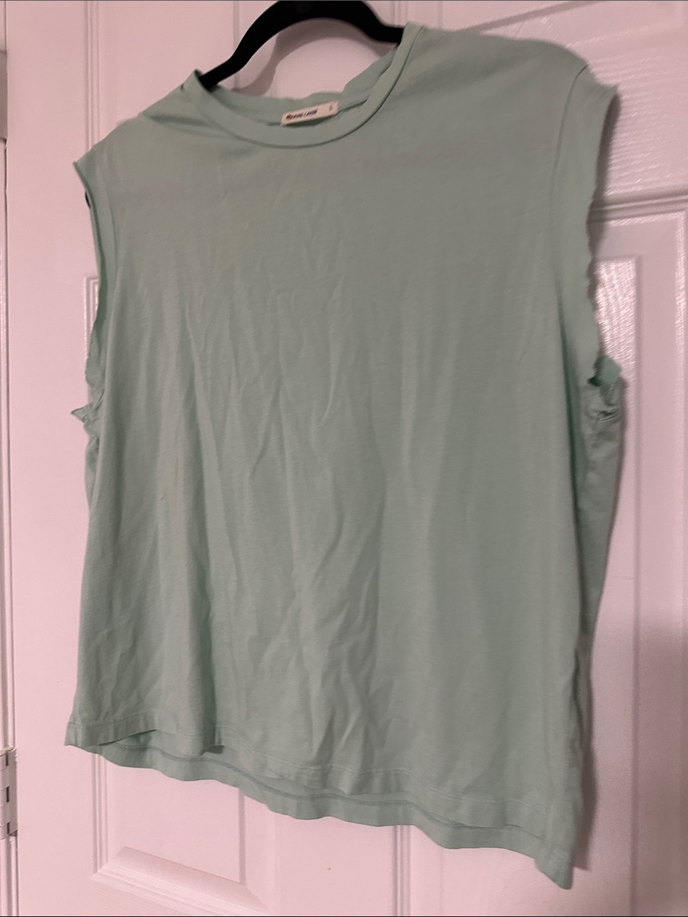 Marine Layer Sleeveless T-Shirts, Mint Green, Size Large